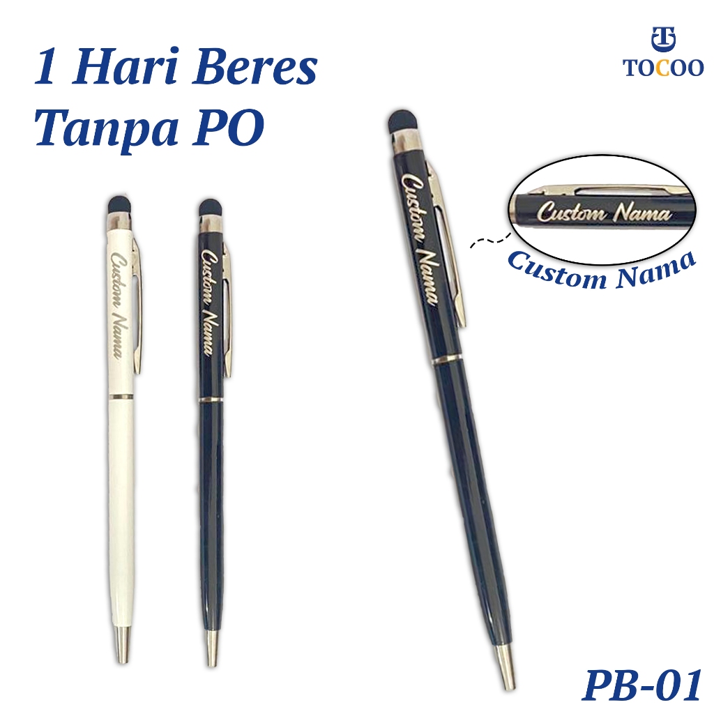 

Souvenir Pulpen Custom Nama Bisa Cetak Nama 2 Sisi Ballpoint Hadiah Seminar Kantor Murah