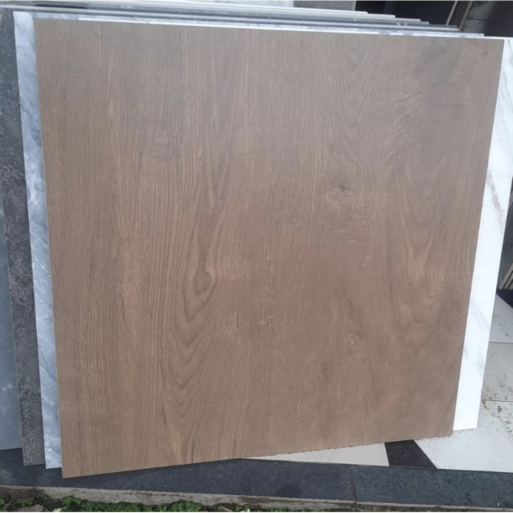 granit keramik lantai 80x80 motif kayu matt infiniti bitonto brown