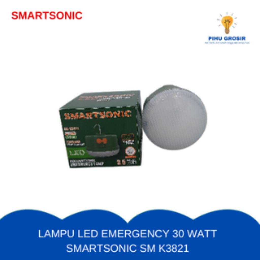 lampu led emergency 30 watt smartsonic smk3821