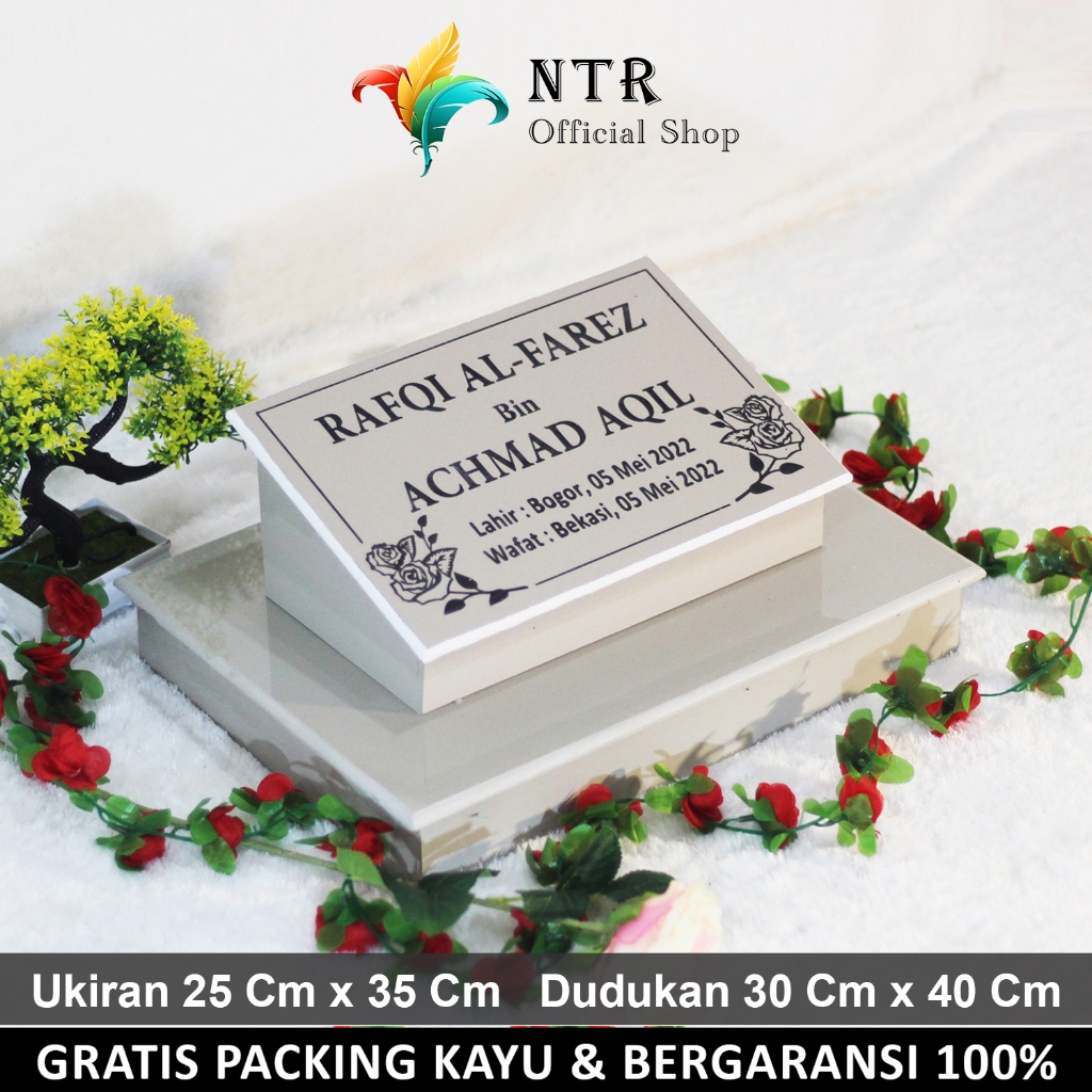 Batu Nisan Dudukan Maesan Makam Nissan Kijing Full Set Granit Hitam Putih Lengkap Marmer Keramik Kub