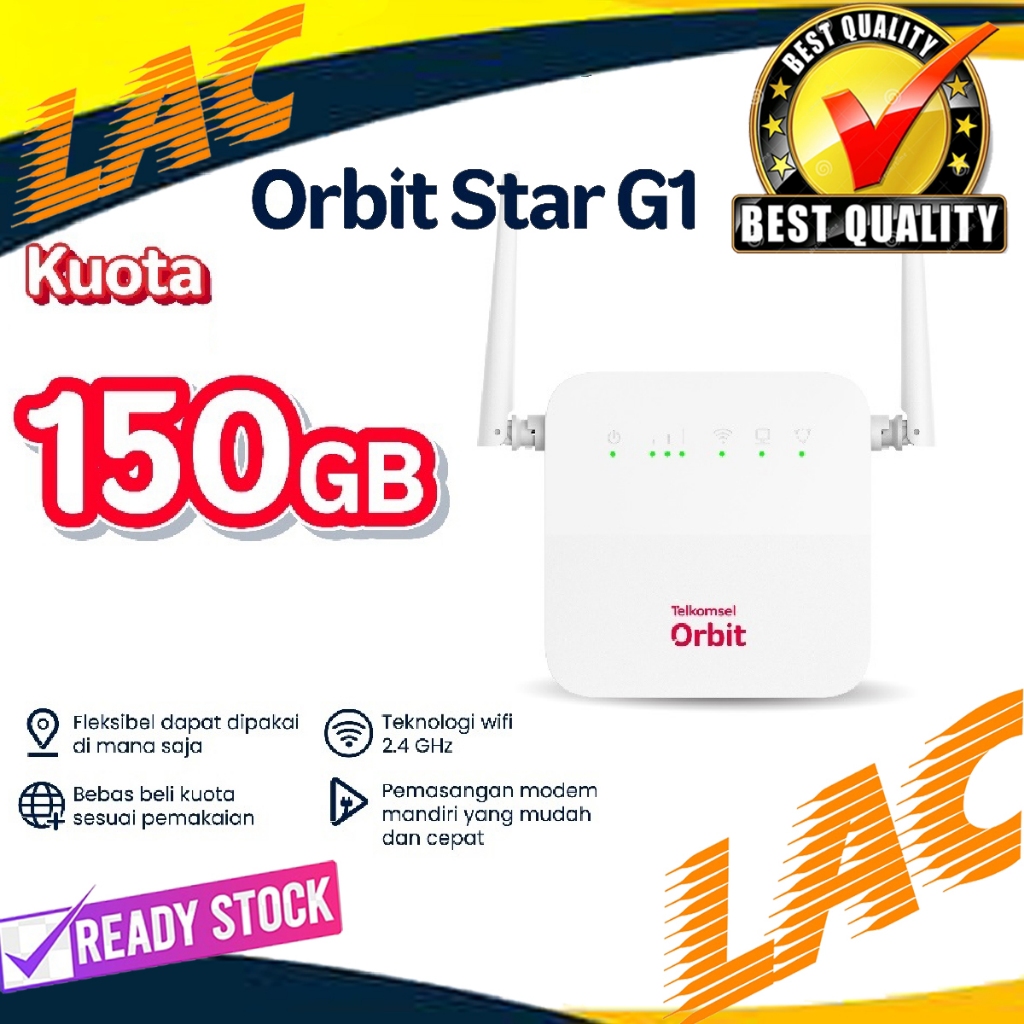 Modem MIFI Telkomsel Orbit Star G1 4G Modem Bonus 150GB
