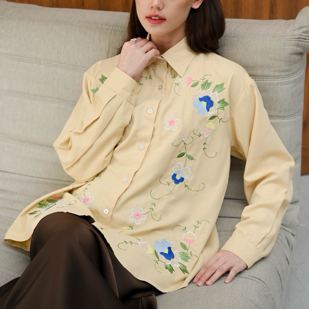 Dawnblissco | Kemeja Putih Wanita | Kemeja Wanita - IFA Shirt