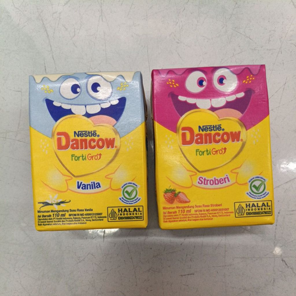 

Ready Perkarton Susu Dancow Fortigro UHT 110ml Strawberry/Coklat/Vanilla
