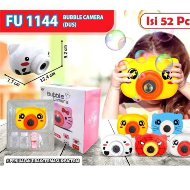 Mainan Anak gelembung Bubble Camera / FU 1144 dus