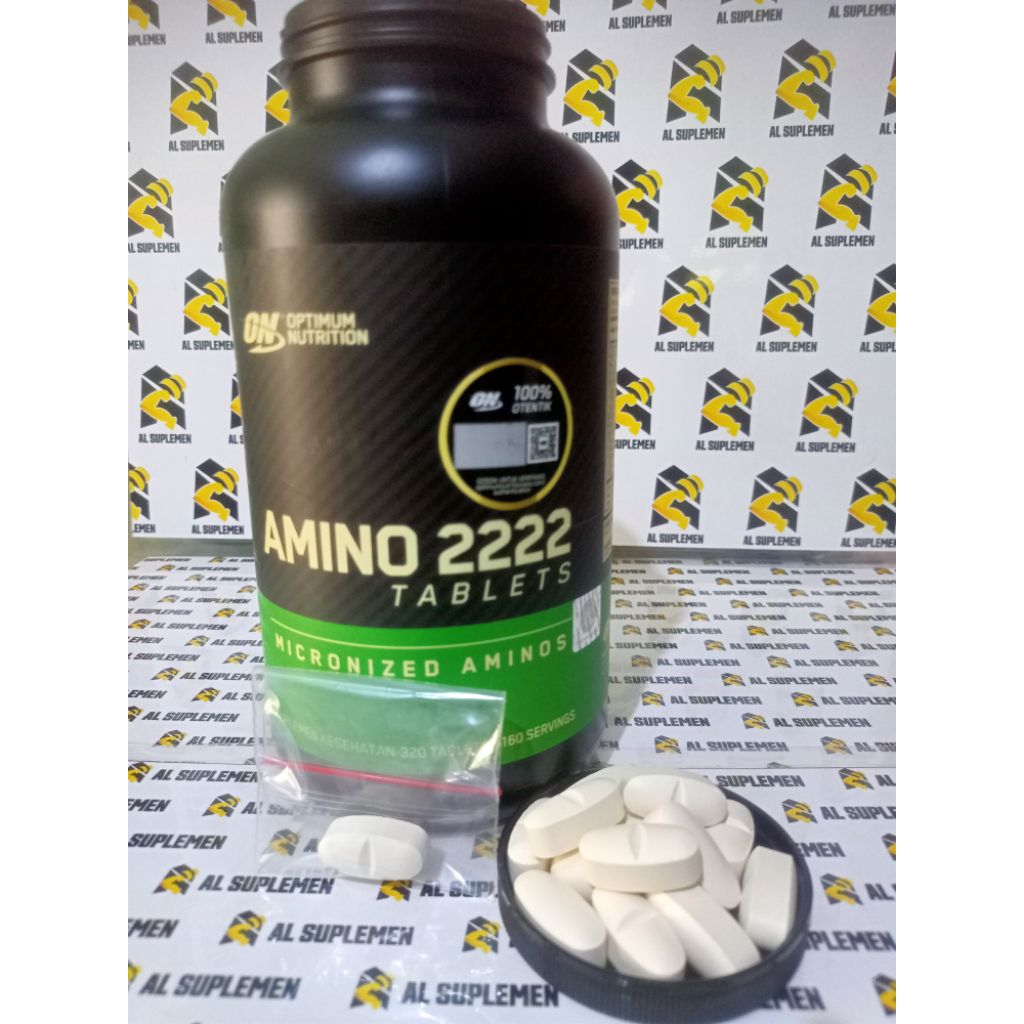 ORIGINAL Optimum Nutrition Amino 2222 Ecer 1 Tablet Suplemen Fitness