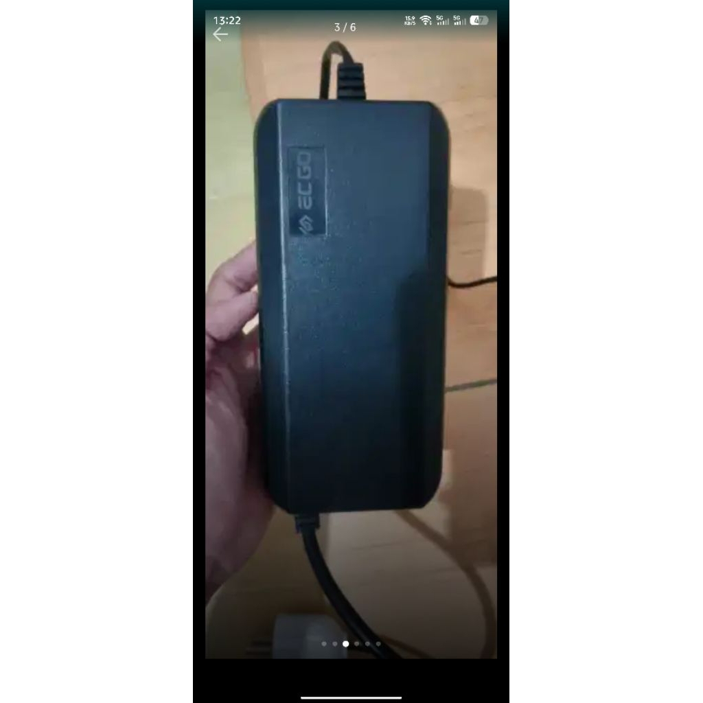 charger motor listrik ecgo 3 lithium