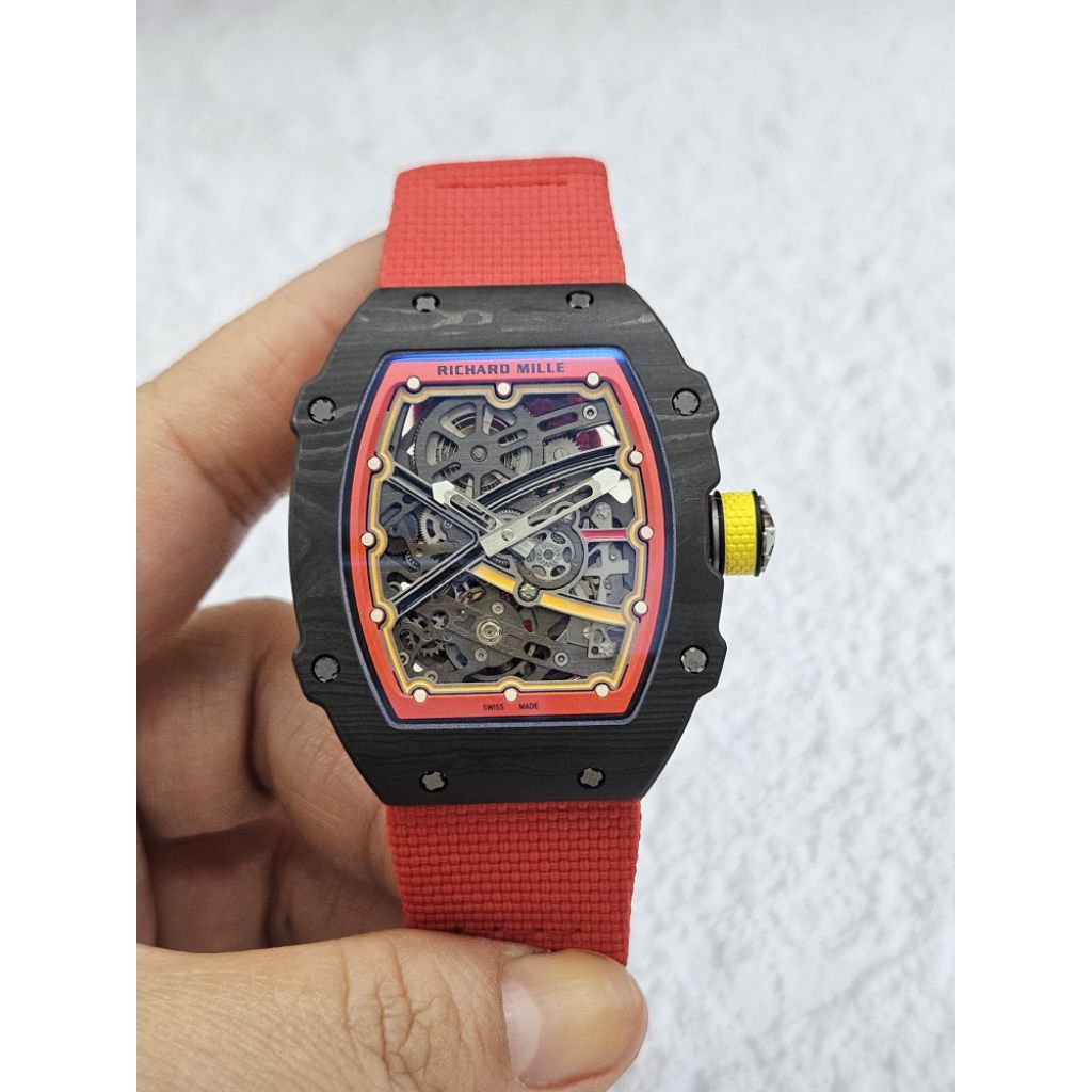 JAM TANGAN SULTAN RM67 67-02 CARBON TPT 37GRAM SWISS AUTOMATIC