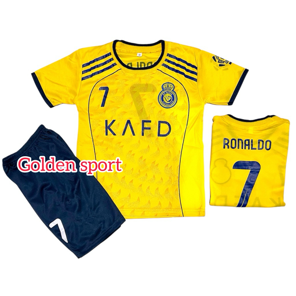 STELAN BAJU BOLA ANAK AL NASSR/KAOS BOLA ANAK RONALDO TERMURAH/JERSEY BOLA ANAK AL NASSR TERMURAH