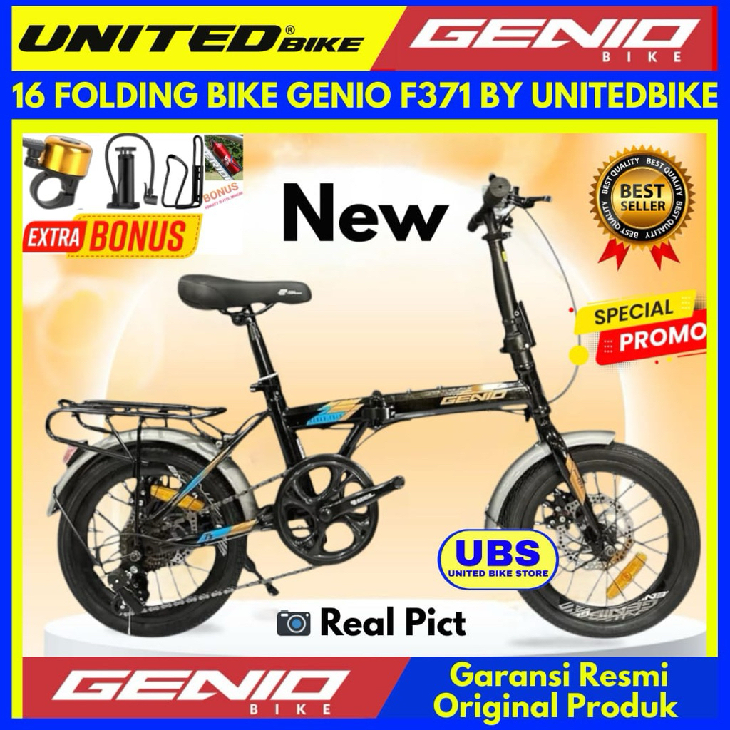 Sepeda Lipat 16 Genio F371 BY UNITEDBIKE New