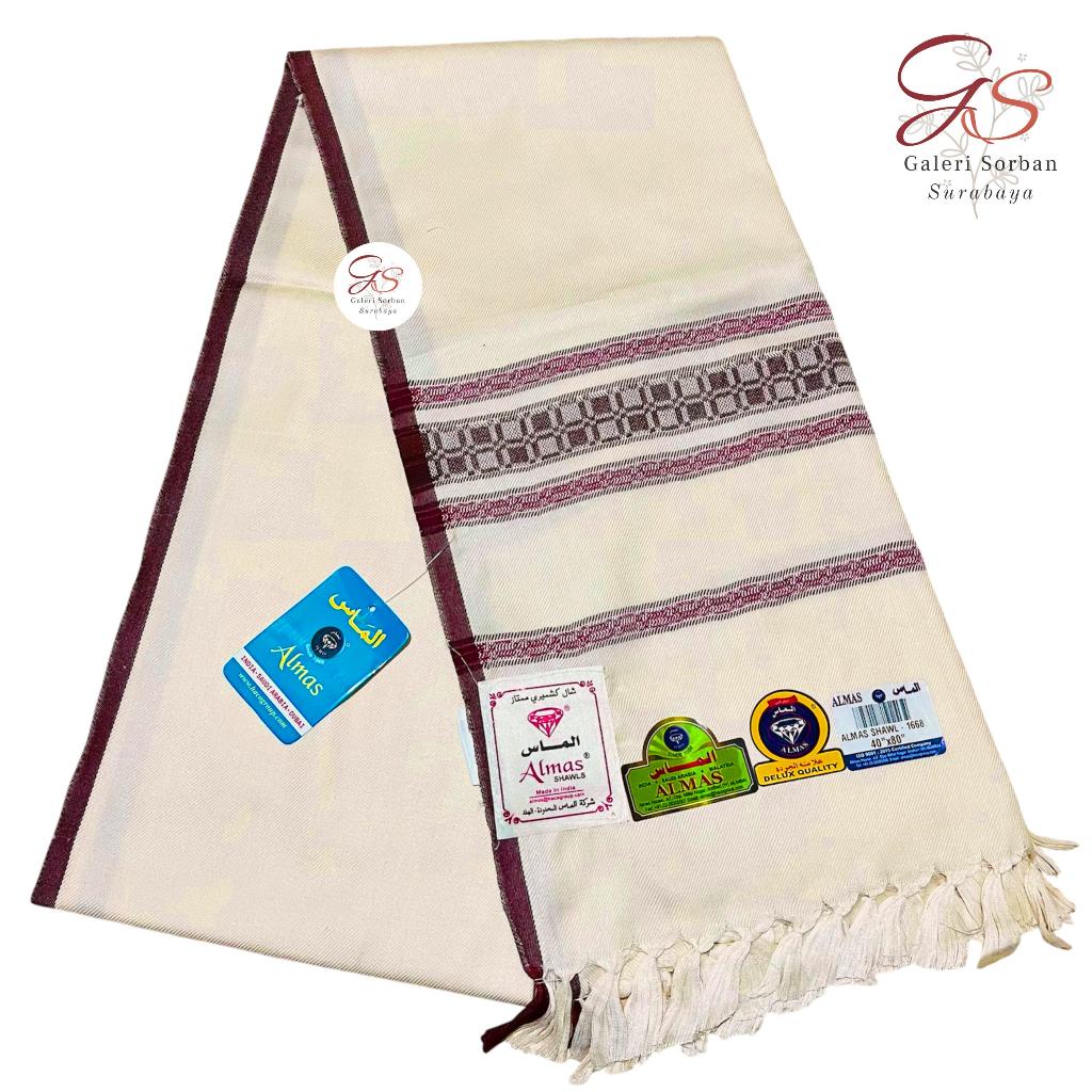 Sorban Almas Kashmiri Shawl Cream 1668