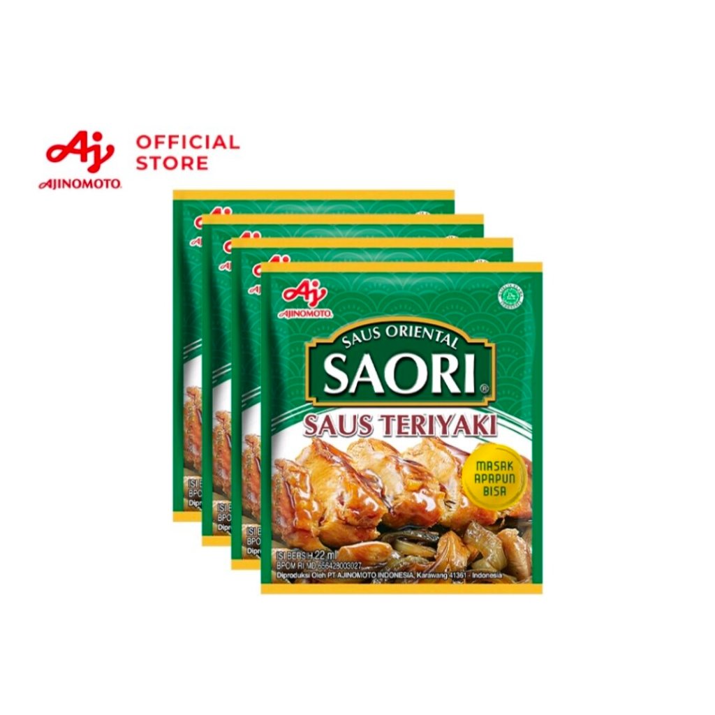 Saori Saus Teriyaki Sachet 22Ml  | Saos Oriental Teriyaki | Saori Saus Teriyaki