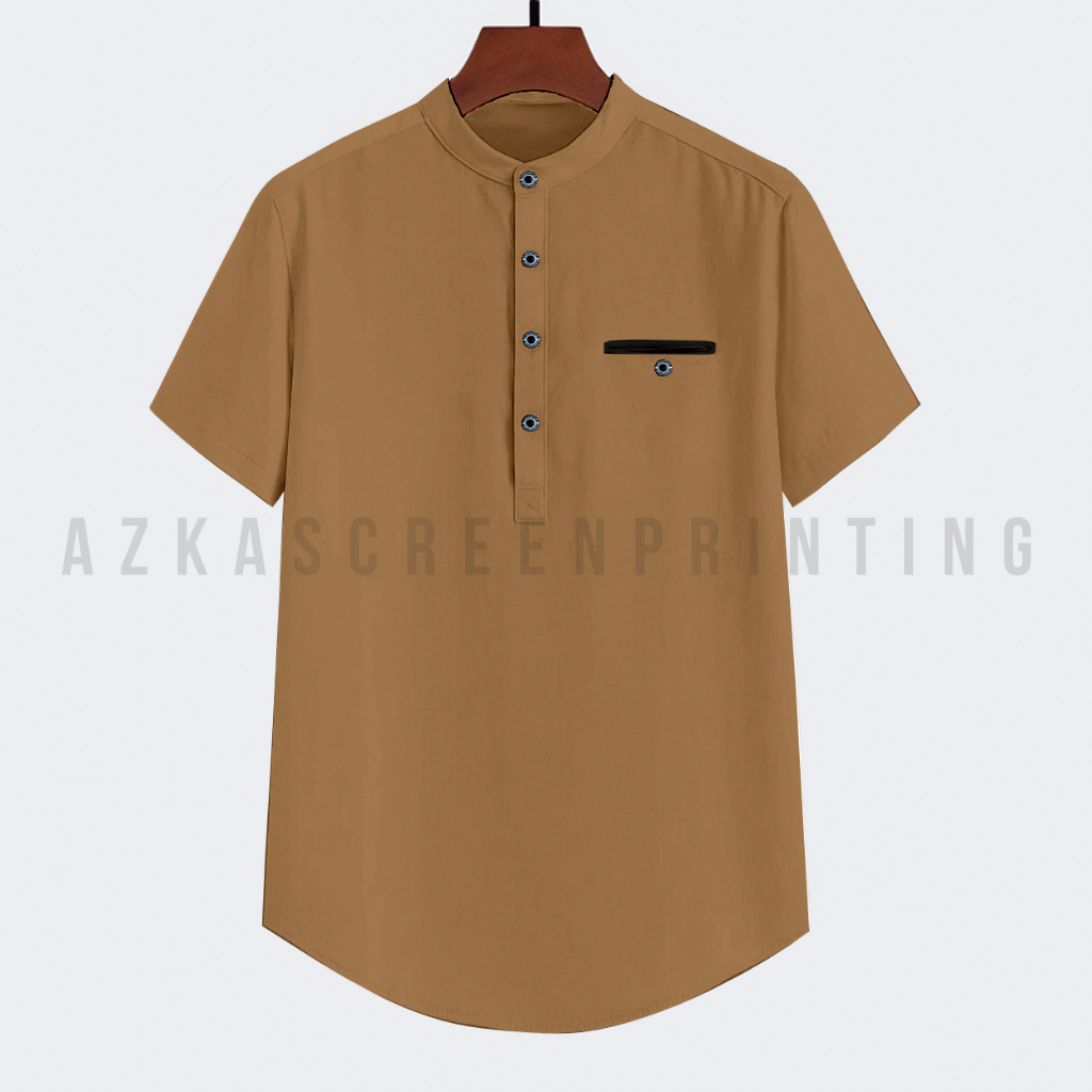 kaos koko pria dewasa, kaos koko kerah Shanghai, kaos koko basic cotton combed 24s