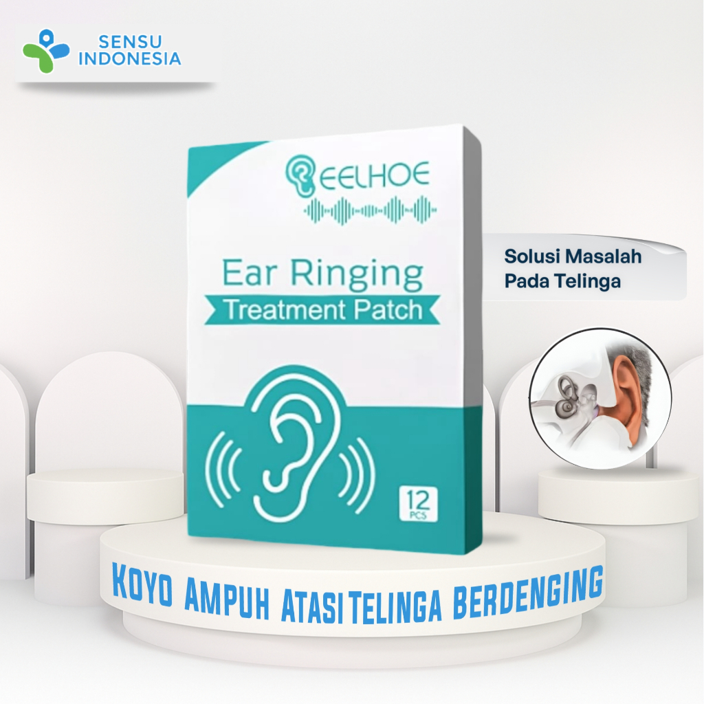 Plester Herbal Eelhoe Untuk Telinga Berdengung / Tinnitus – 12 Lembar Koyo Alami