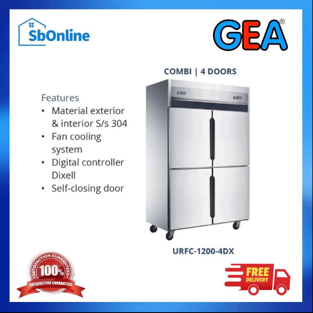 GEA Upright Combi Chiller-Freezer URFC 1200 4DX Kabinet Chiller Freezer