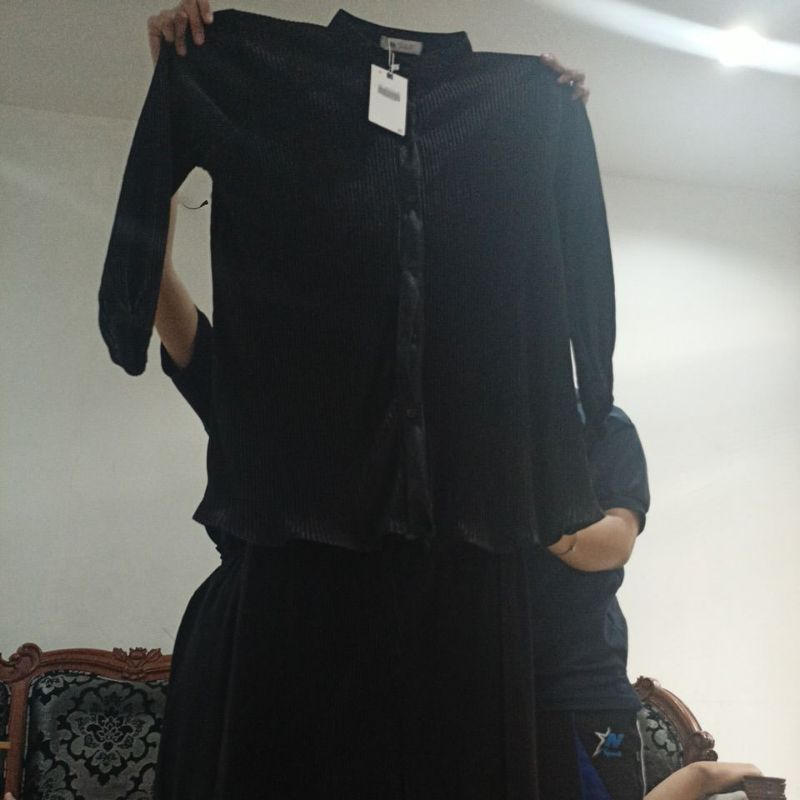 setelan pleats zara bangkok