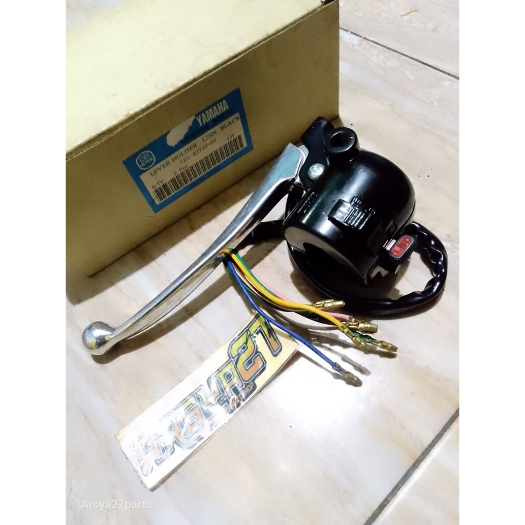 Holder assy Saklar L2SN Kiri Holder kiri Yamaha L2SN L2 Super New 7 Kabel Original Contents Japan No