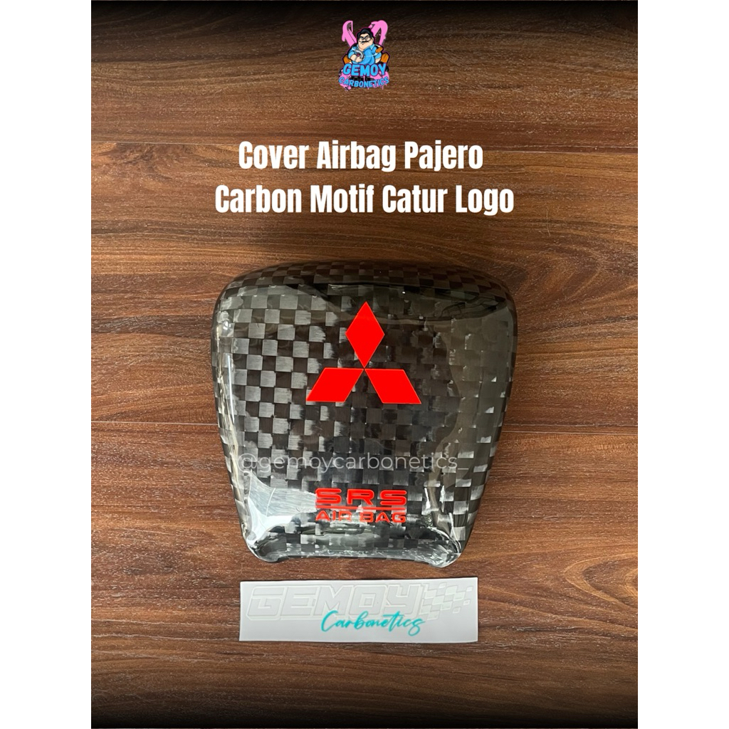 READY Cover Airbag Stir Pajero Carbon