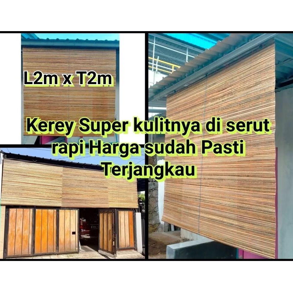 tirai bambu gulung outdoor anti air dan panas