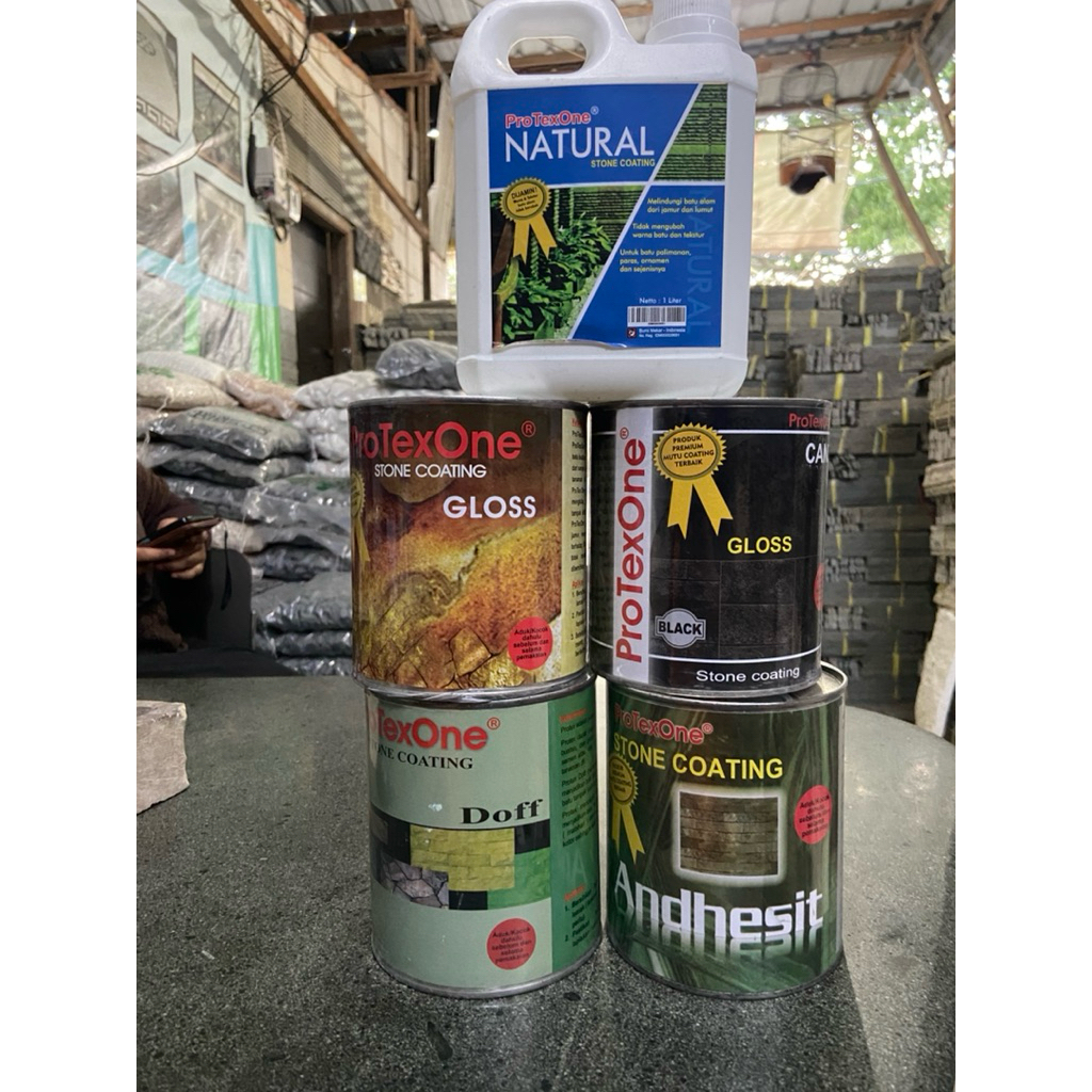 pernis batu alam / Coating batu alam / Anti lumut batu alam / Perawatan batu alam