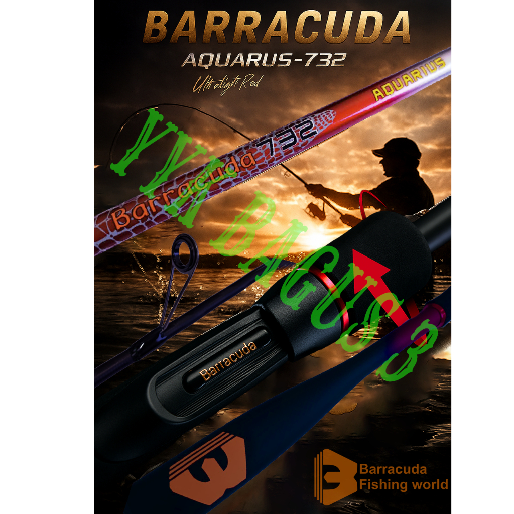 Joran Ultralight Barracuda Aquarius | Braiding Tech, Alconite Guide,  Monocoque Handle UL - 732 BAGU