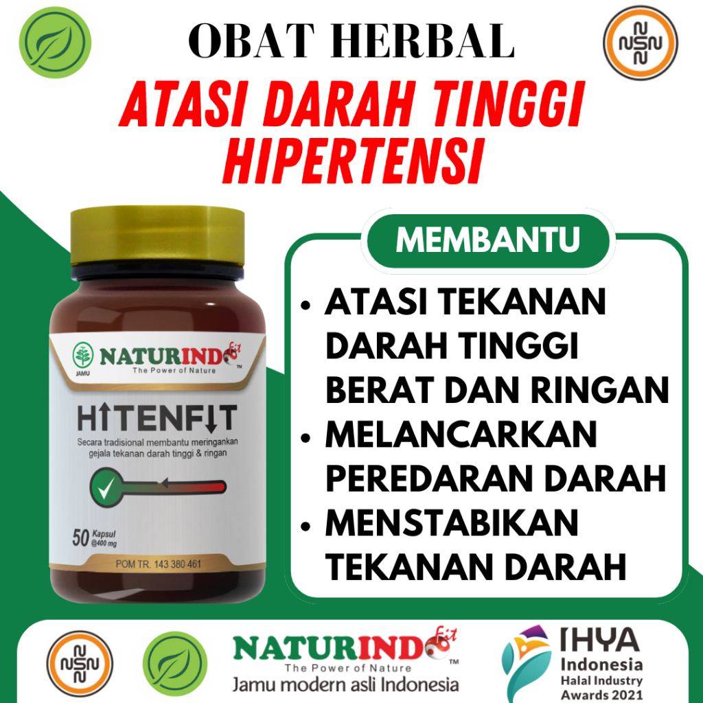 HITENFIT Herbal Darah Tinggi Obat Darah Tinggi Herbal Darah Tinggi Hipertensi Penurun Darah Tinggi