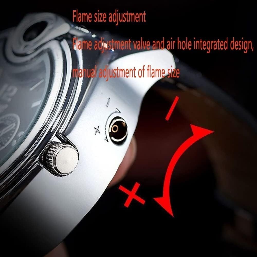 Jam Tangan Pria dengan Korek Gas - HC-90, Anti Air / Korek Api Jam Tangan Kasual Pria dengan Korek G
