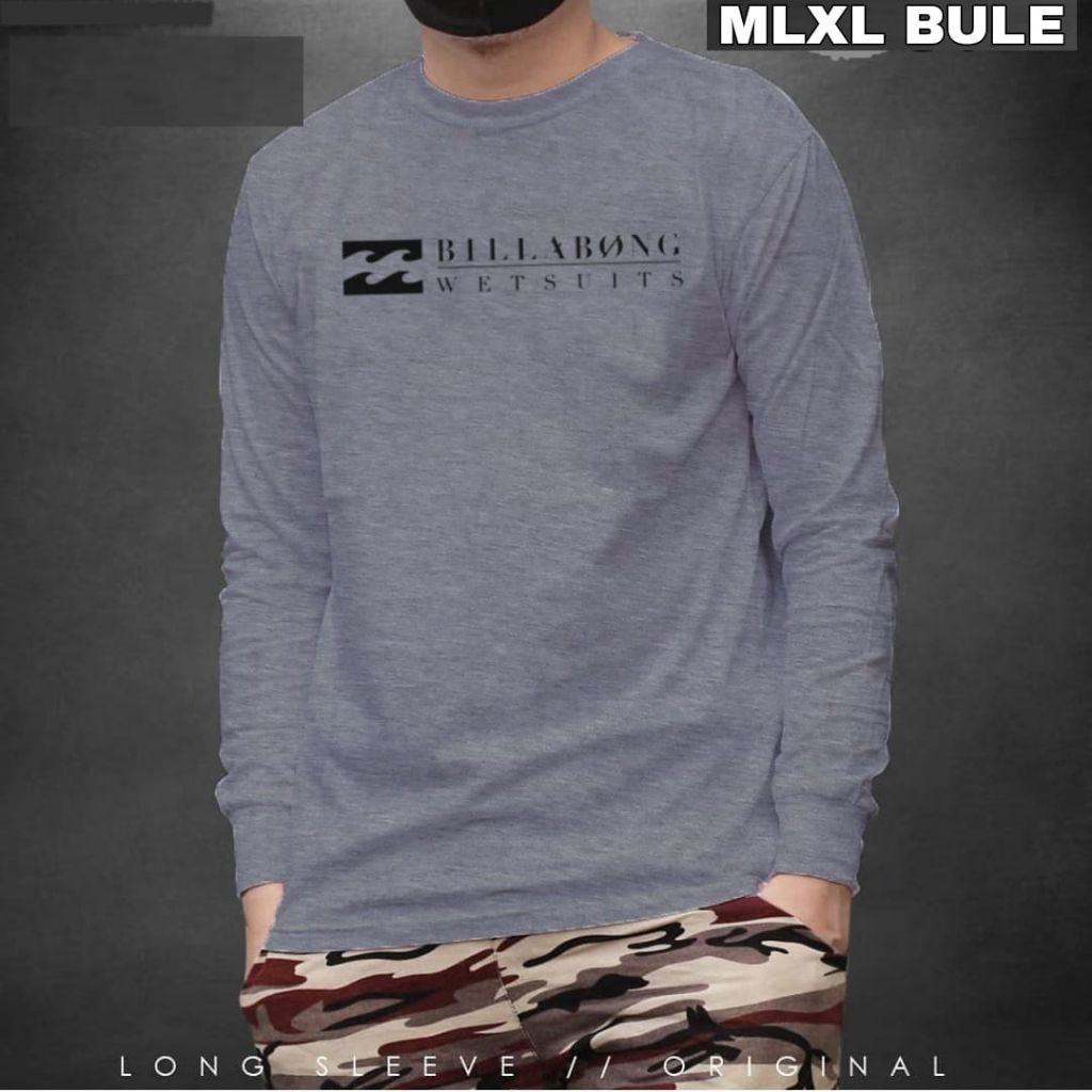kaos pria lengan panjang billabong