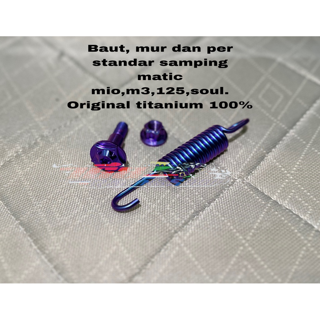 Baut titanium standar samping 1set mur per matic Yamaha Mio mio soul mio J Mio m3 original titanium