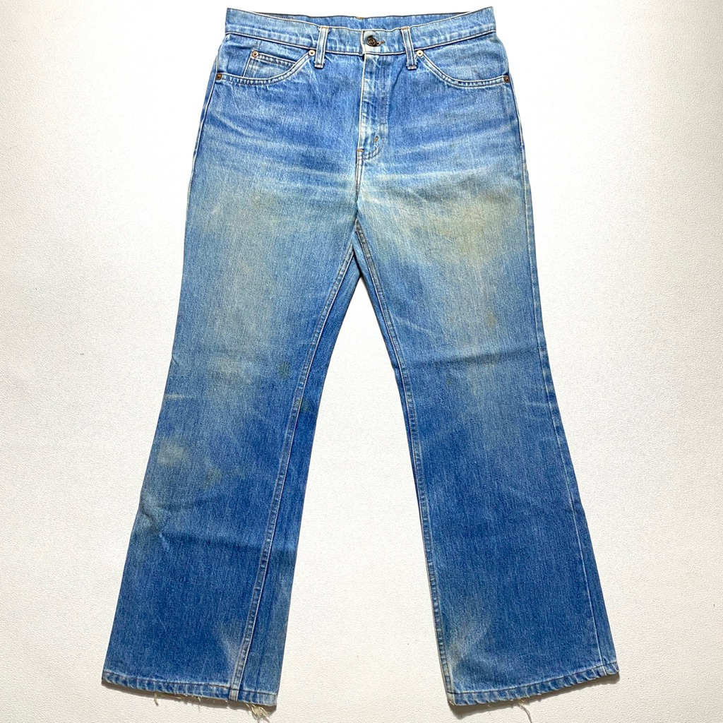 Vintage 80’s Levis 516 OrangeTab Bootcut Blue Jeans