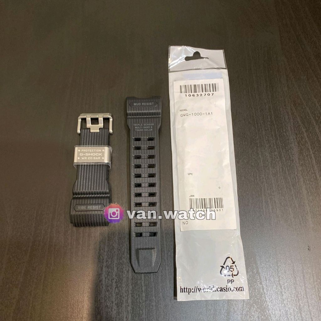 Strap CASIO G-SHOCK GWG 1000-1A1 GWG 1000 HITAM ORIGINAL