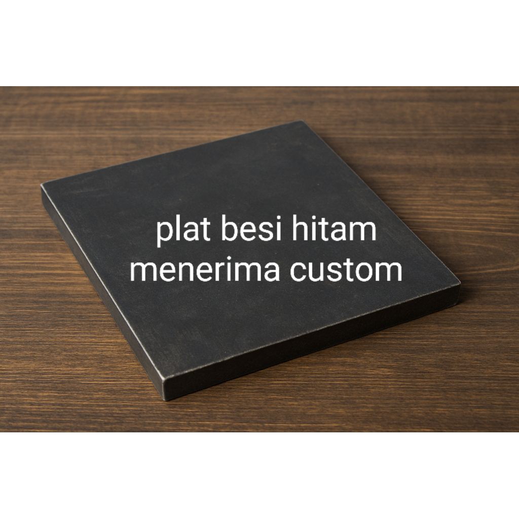 custom plat besi tebal 2mm x 15cm x 15cm