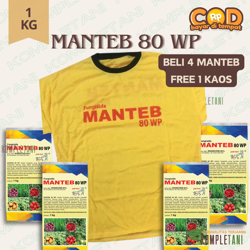 Kaos Manteb Pembelian Manteb 4pcs Manteb 80WP Mancozeb Murah