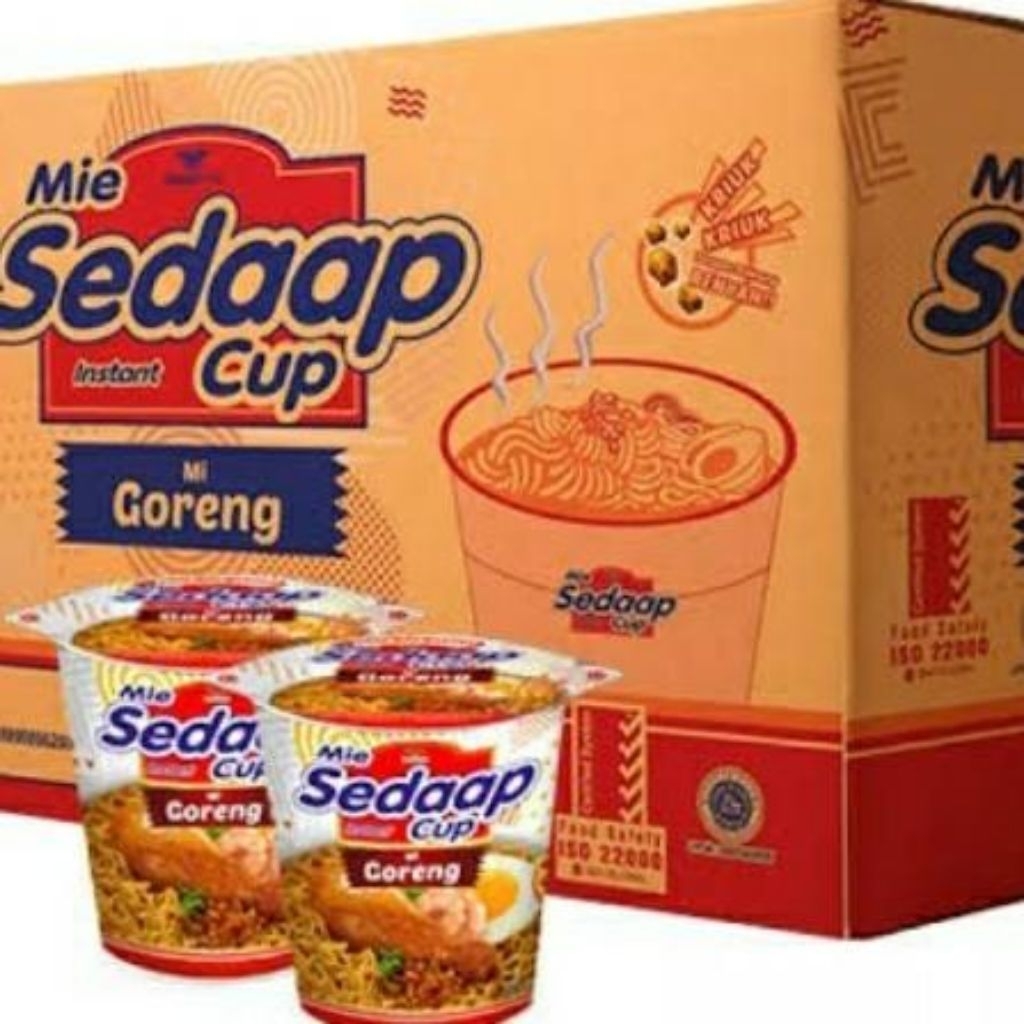 mie sedaap cup gelas goreng satu karton isi 12 cup