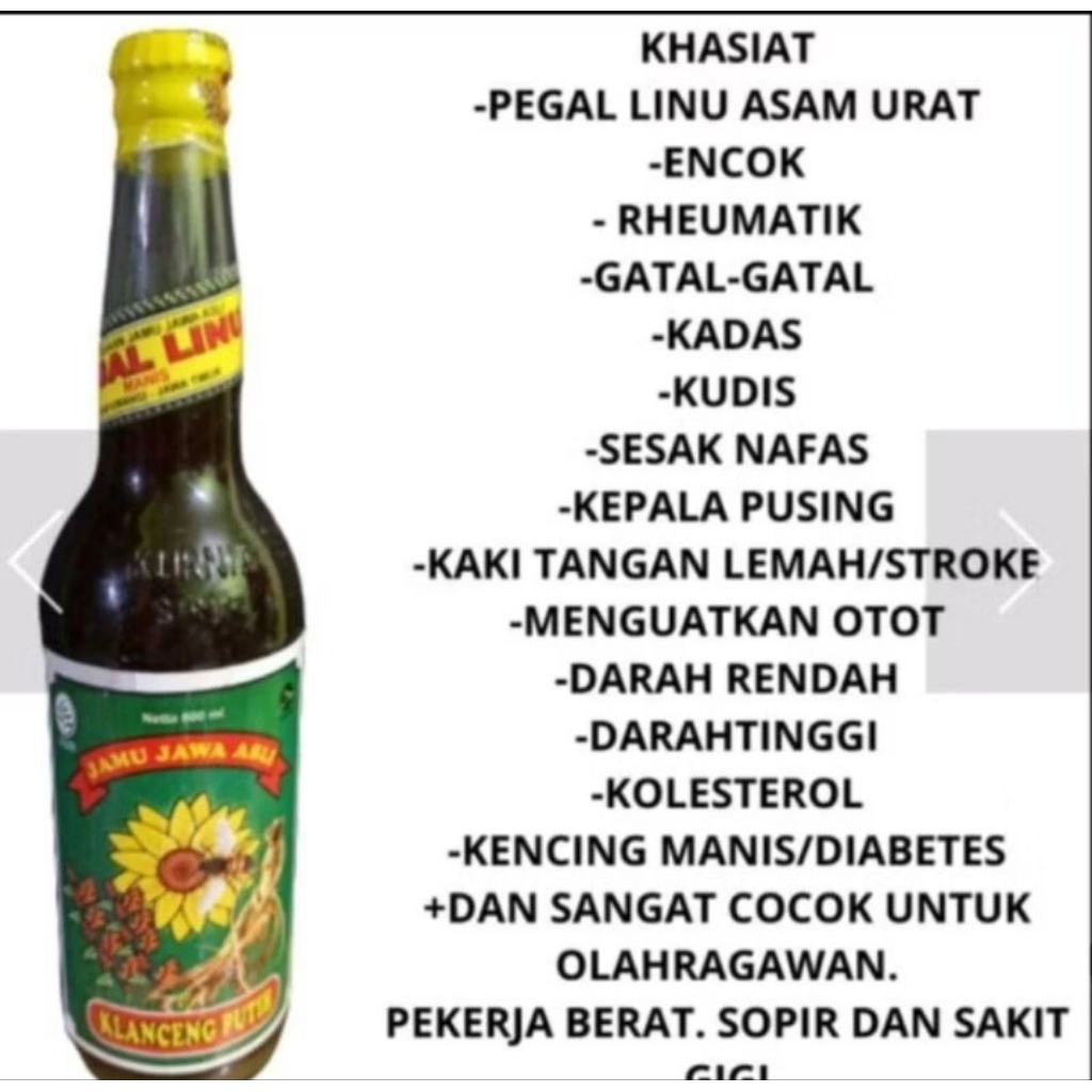 JAMU KLANCENG PUTIH 600ML