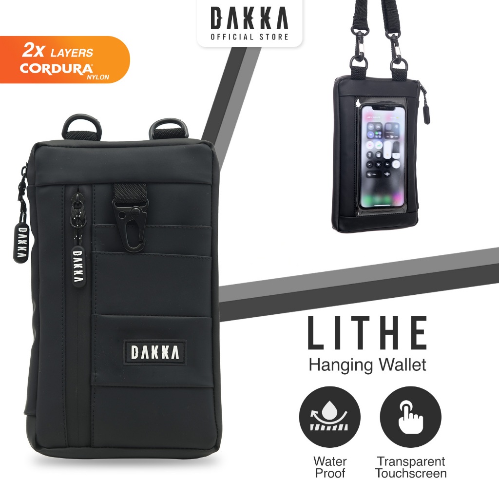 DAKKA Lithe Dompet Gantung Waterproof Transparan | Dompet Anti Air | Tas HP