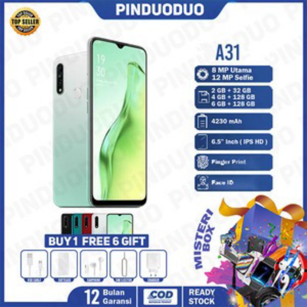 HP OPPO A31 RAM 8/256GB 4G LTE GARANSI 1 THN GROSIR