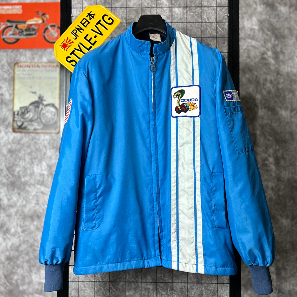 jaket motor touring racing biker Ford Shelby Original USA 70s 80s vintage jacket mustang