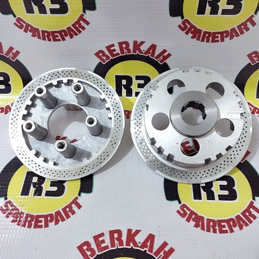 Rumah kampas kopling Viar Appktm untuk 7 keping kampas baut 5 motor roda tiga -Sedia sparepart motor