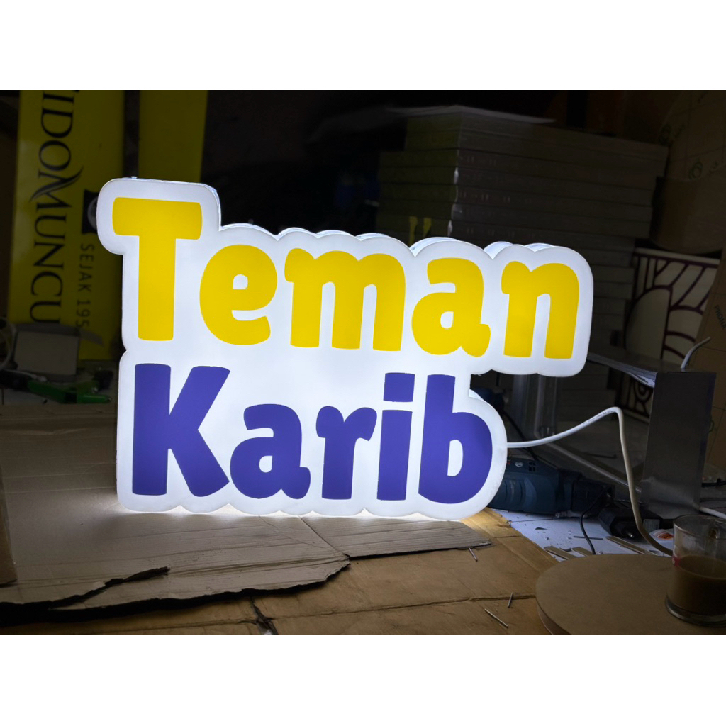 NEON BOX BENTUK CUSTOM UKURAN