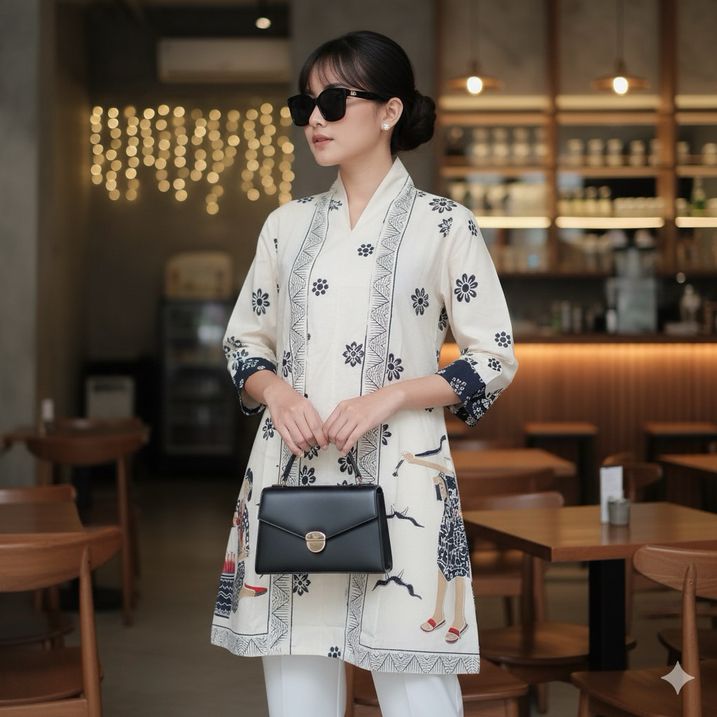 Shanaya Batik Tunik Kartini Nurlela Encim Batik Kerja