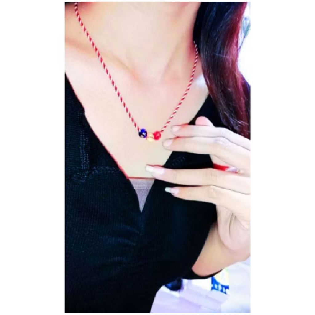 Kalung batu tibet batu kristal asli pria wanita batu bola  mantra tibet