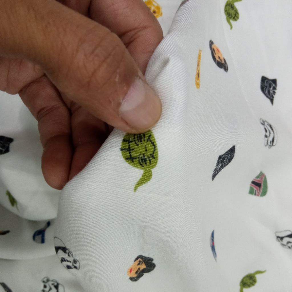 KAIN COTTON TWILL SNOWN PREMIUM GARMENT FACE KARTUN