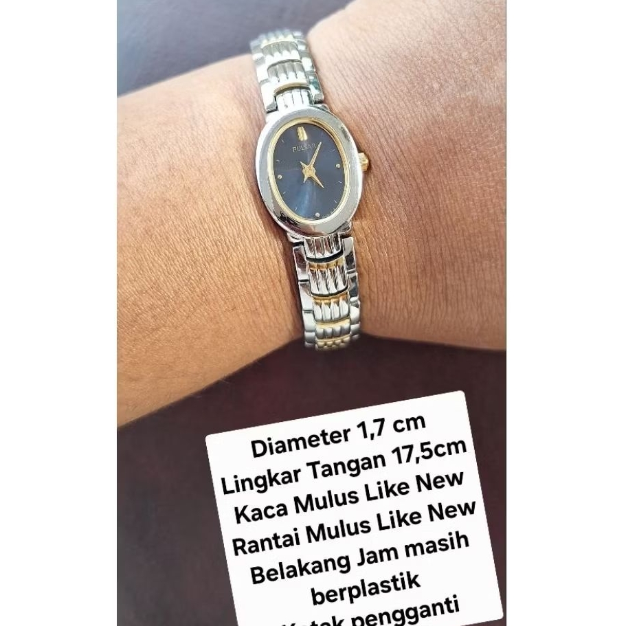 Pulsar by Seiko Jam Tangan Wanita Original Rantai Silver Gold Gelang Mini