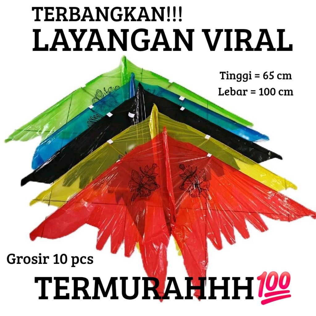 OBRAL (10 PCS) LAYANGAN LAYANGAN / LAYANG-LAYANG / LAYANGAN VIRAL / LAYANGAN INUL / LAYANGAN BALI / 