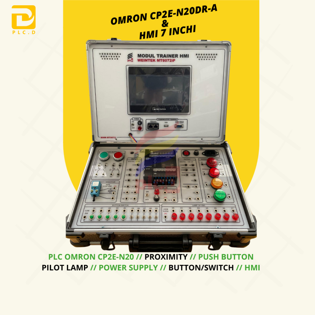 PLC Omron CP2E-N20 With HMI Training Kit