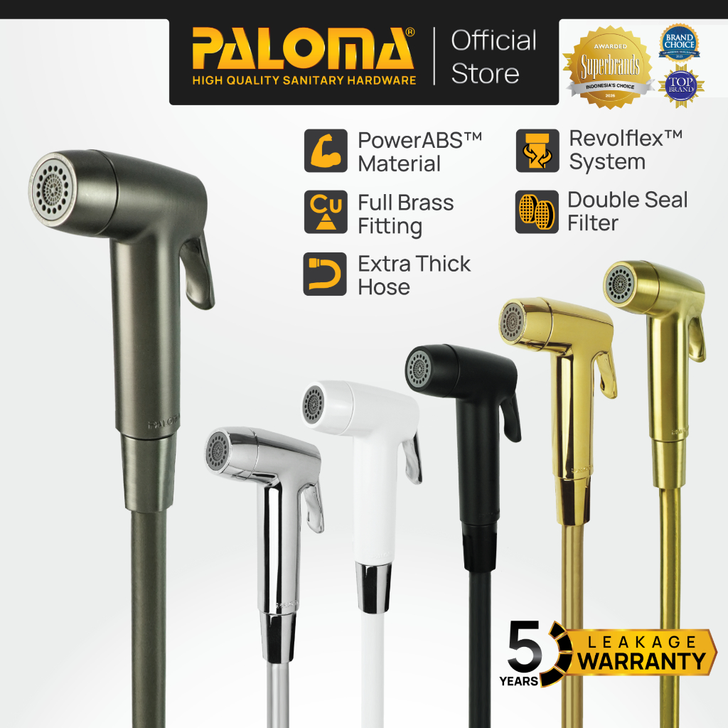 PALOMA Toilet Shower Jet Washer Jet Shower Bidet Spray Semprotan Cebok Bilas Kloset Closet WC ABS Ch