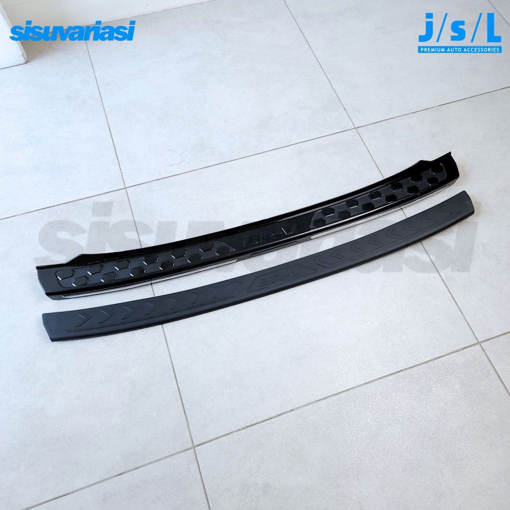 Sillplate Belakang Honda BRV 2016–2020 JSL | Rear Scuff Plate Aksesoris Mobil