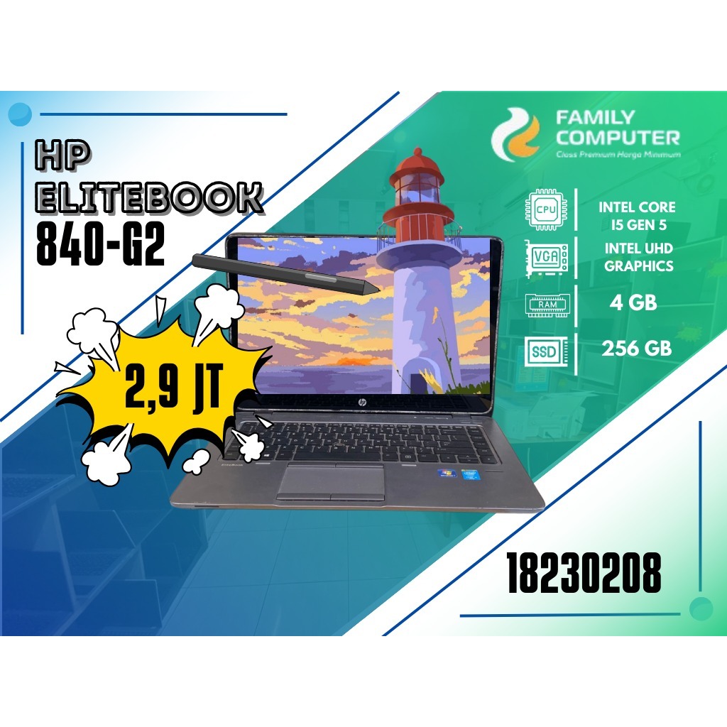 HP ELITEBOOK 840-G2 | INTEL CORE I5 GEN 5 | INTEL UHD GRAPHICS