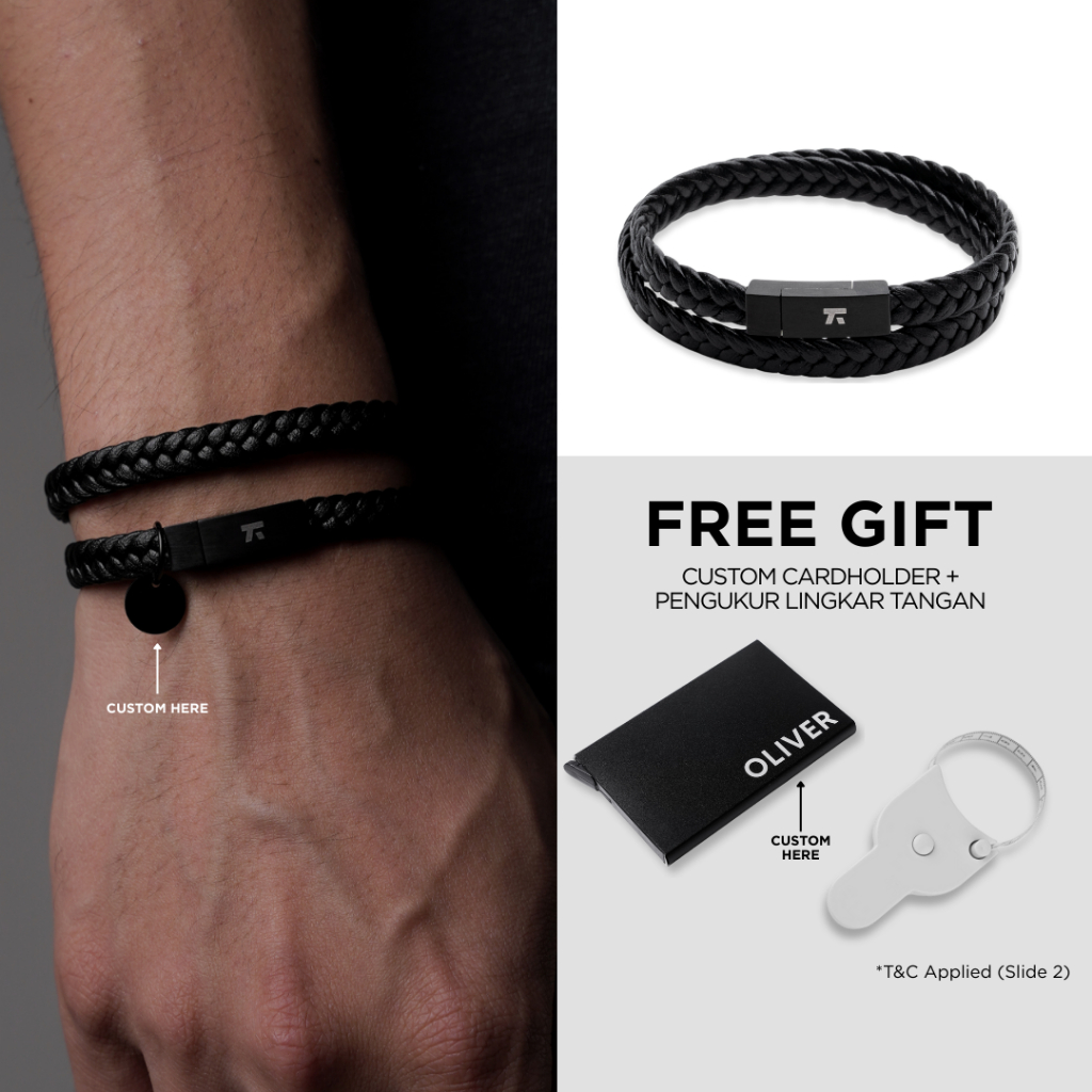 Kuze Original Gelang Kulit Oxford Twist