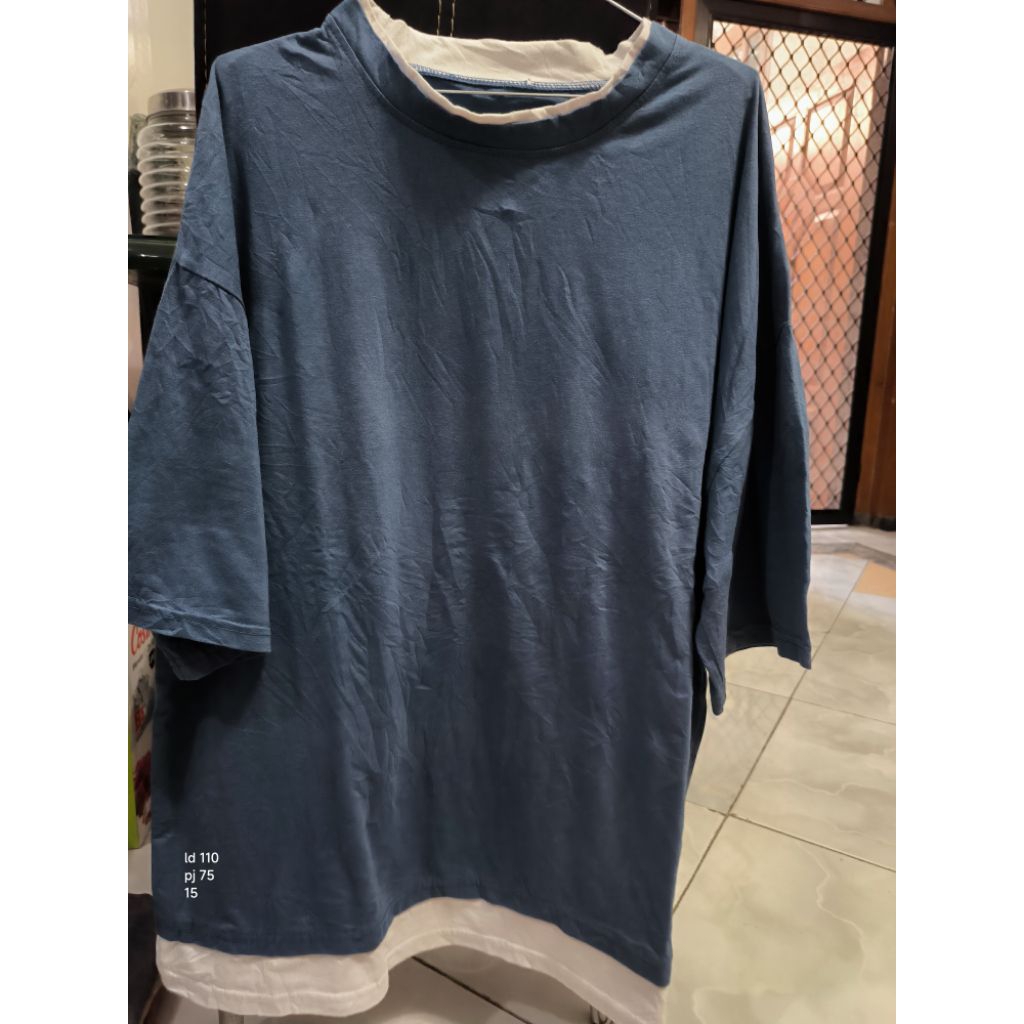 KAOS KATUN POLOS BAHAN TEBAL ,MURAH